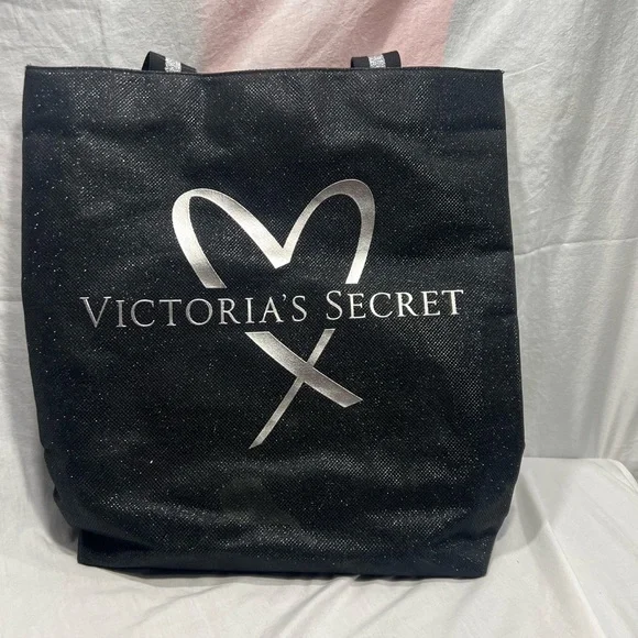Victoria's Secret Black and Silver Tote - Picture 2 of 3